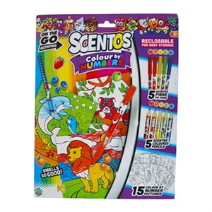 Scentos - On The Go Activities, Colour By Numbers